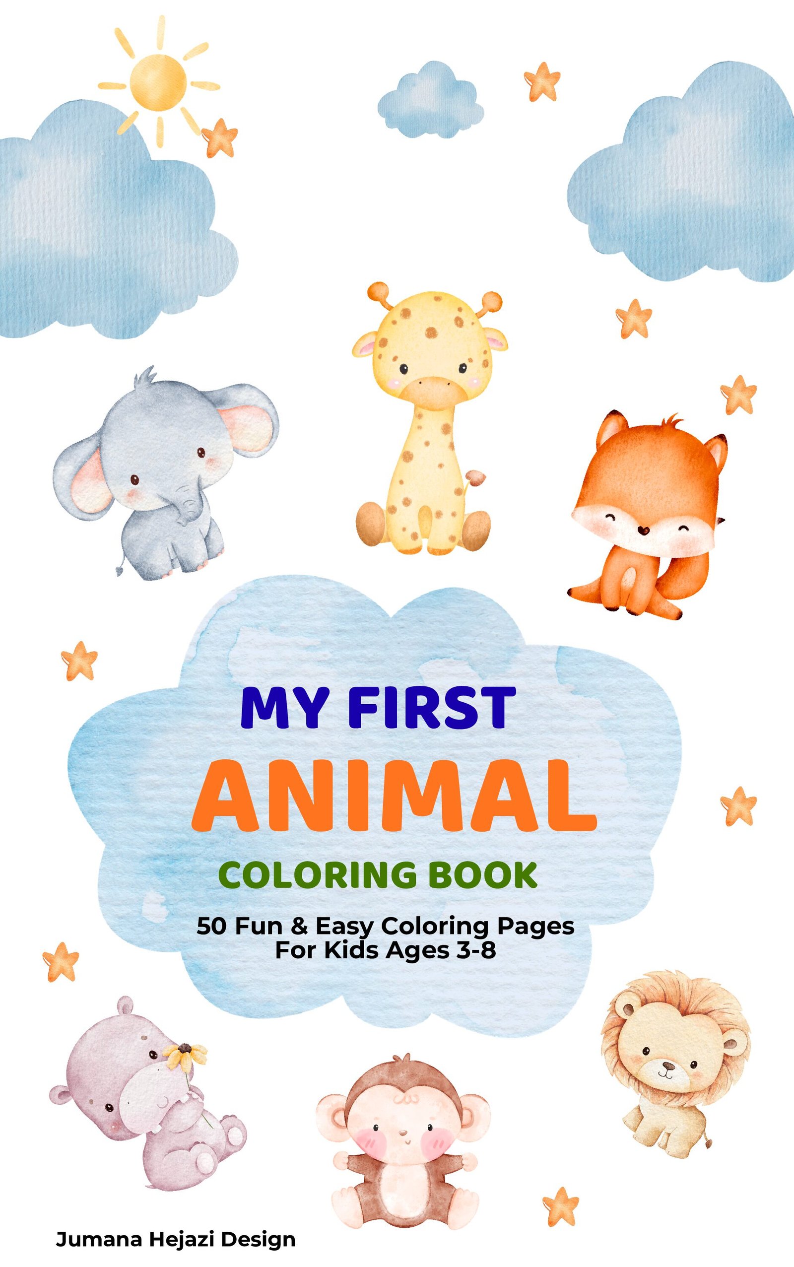 My First Animal Coloring Book for Kids Ages 3–8