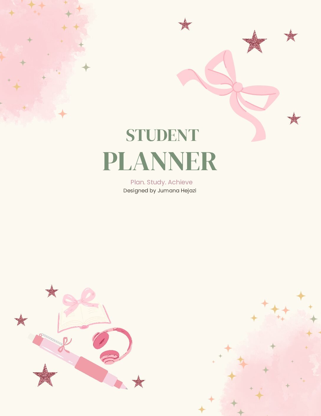 Student Planner | 50-Page Printable Study Planner PDF