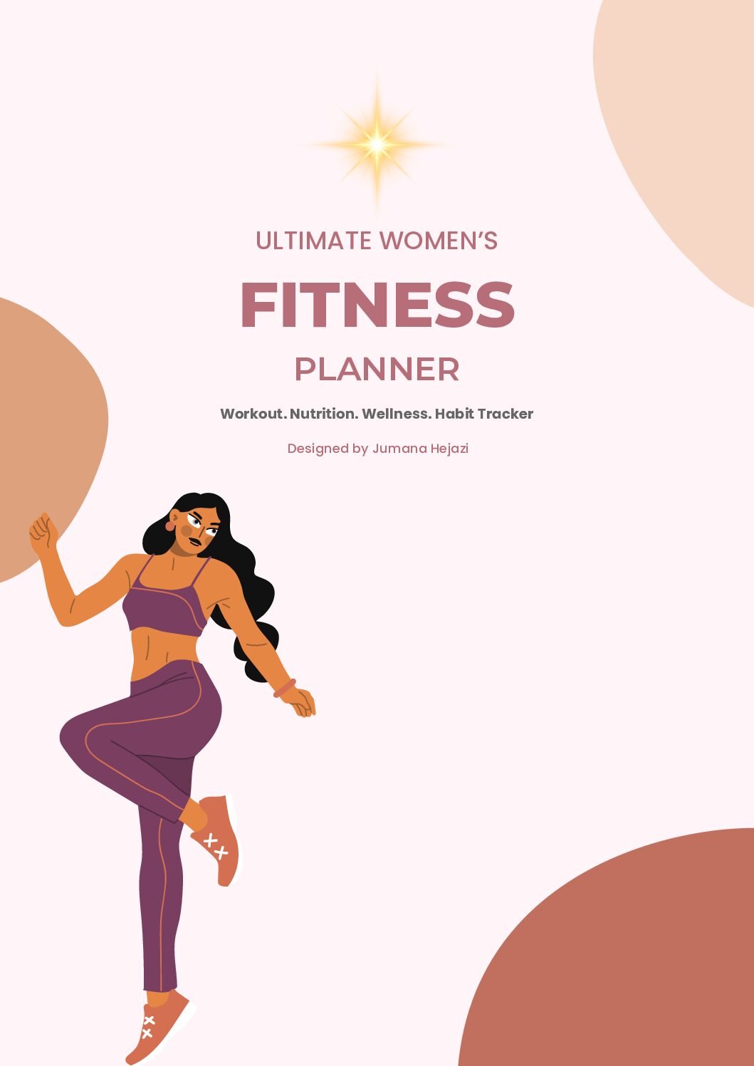 Ultimate Women’s Fitness Planner | Digital PDF | Workout, Wellness & Habit Tracker
