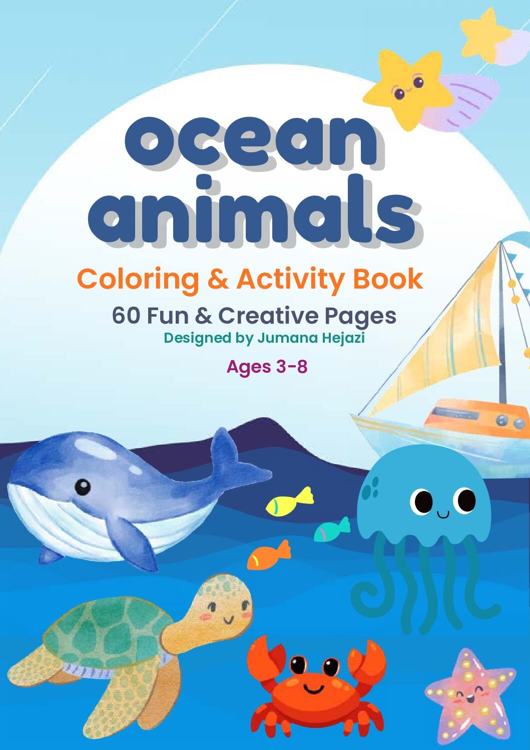 🌊 Ocean Activity & Coloring Book for Kids