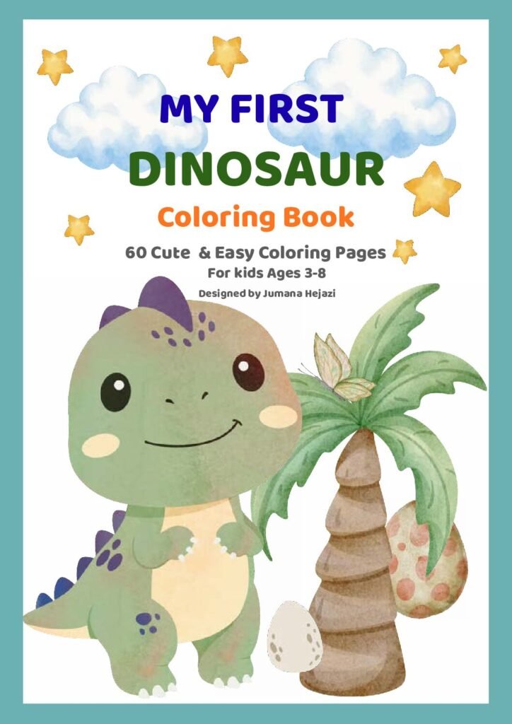 Dinosaur Coloring & Activity Book for Kids – 60 Printable Pages