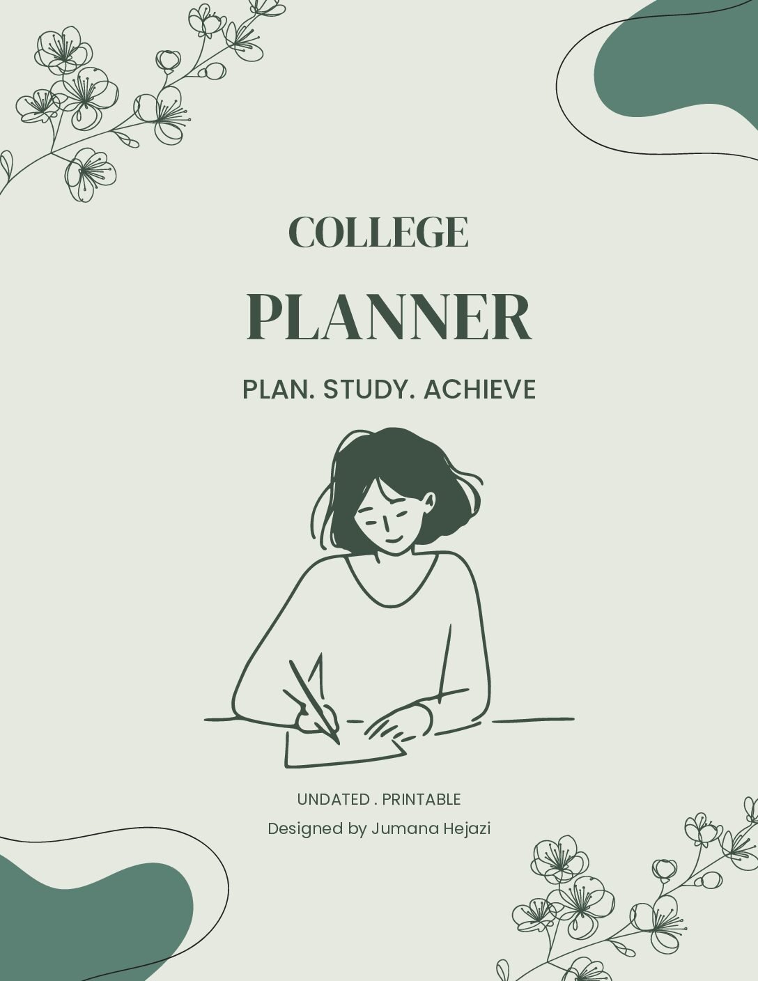 College Planner | 30-Page Printable Student Planner